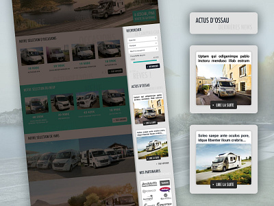 Web Site Design • Camping-Car Ossau