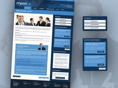 Web Site Design • Impactup design designbybry emploi job nantes onepage ui web website website builder website design