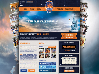 Web Site Design • Rupella Basket 17 17 basket basketball basketball player design designbybry larochelle onepage rupella ui ui design uidesign vintage website website builder website design