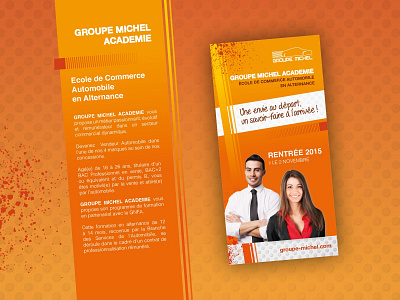 Flyer • Groupe Michel car cart creative creativity design design art designbybry flyer larochelle orange