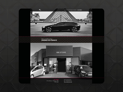 Website Design • Groupe Michel • DS Store car dark design designybry larochelle luxe onepage ui ux web website website builder