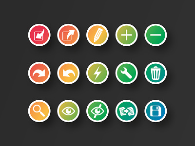 Dashboard Icon • UI Element app branding color composants design design app designbybry flatdesign icon icon design icon set iconset iconsets illustration multicolor set ui uidesign uielements vector