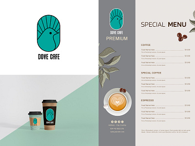 cafe logo animal logo cafe cafe logo cafe menu coffee cup coffeeshop designer logo dove logo flat logo flatdesign food logo logo mark logodesign logotype restaurant branding restaurant logo