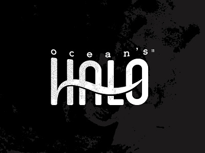 Ocean's Halo Logo black halo logo ocean seaweed vector