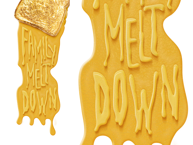 Family Melt Down Poster by Andrew Betlyon on Dribbble