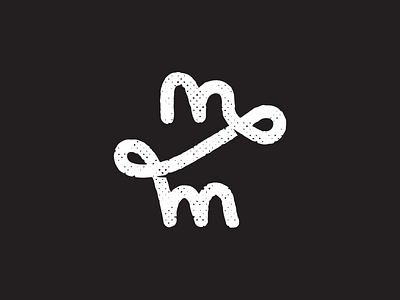 mm branding handrawn logo illustration logo logotype m mark symbol mm texture