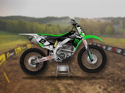 Kawasaki 450 Dirt Bike adobeillustrator dirtbike kawasaki motocross