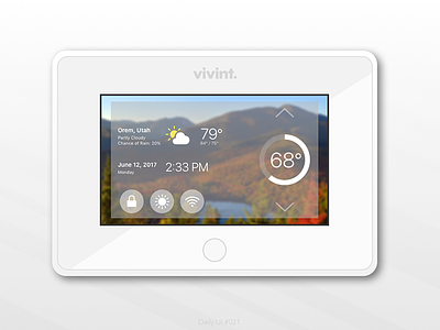 Home Monitoring System 021 021 daily dailyui021 sketch vivint