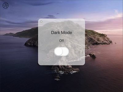 Dark Mode On/Off Switch - Daily UI #015 animation button catalina daily ui 015 dailyui015 darkmode macos on off switch