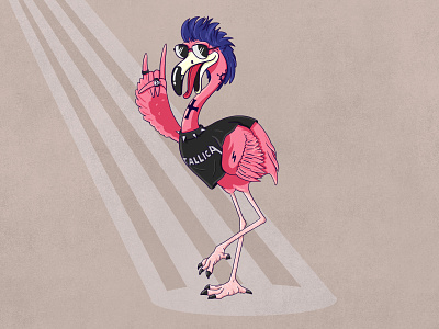 Metalhead Flamingo