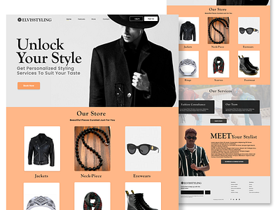 Landing Page Design for Elvis styling