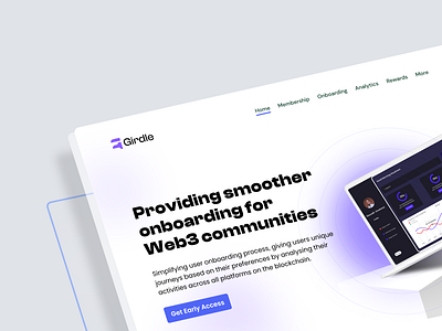 Landing page for Girdle branding design product design ui user experience user interface ux