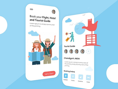 Hotel Booking Design animation app branding design graphic design typography ui ux vector