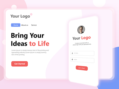 WebApp branding design typography ui ux website