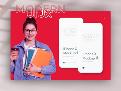 iPhone X Mockup app branding design illustration typography ui ux website