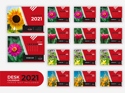 Desk Calendar Design 2021 Vol-3