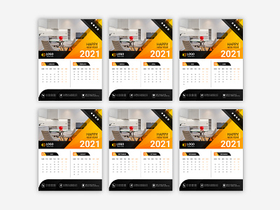 Wall Calendar Design 2021