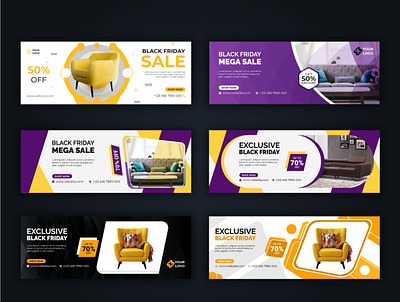 Black Friday Furniture Facebook Cover Template banner black chair clothes consumption cover facebook fashion flyer friday furniture holiday season sale social media sofa special table template thanksgiving web