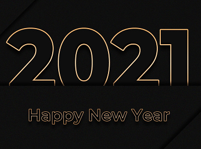 Happy new year 2021 2021 background card celebrate celebration decoration design gold golden greeting happy holiday illustration isolated new number render template vector year