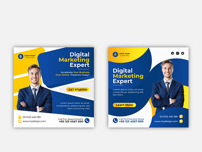 Digital Marketing Expert Social Media post template-2 digital marketing agency marketing agency marketing agency social media post social social media post