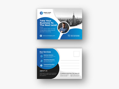 Corporate Modern Postcard or eddm Postcard design vol-6