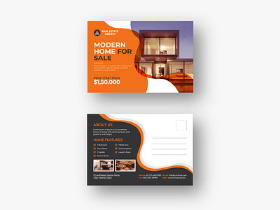 Real Estate Modern Postcard design vol- 12 flyer
