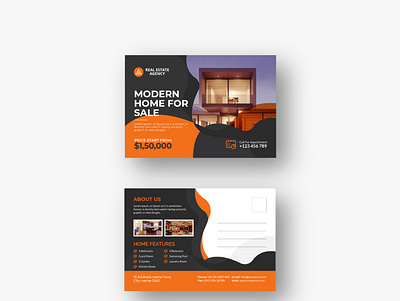 Real Estate Modern Postcard design vol- 14 flyer