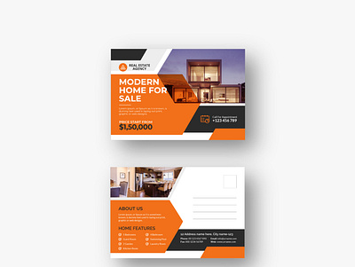 Real Estate Modern Postcard design vol- 15 flyer