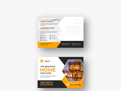 Real Estate Modern Postcard design vol- 16 flyer