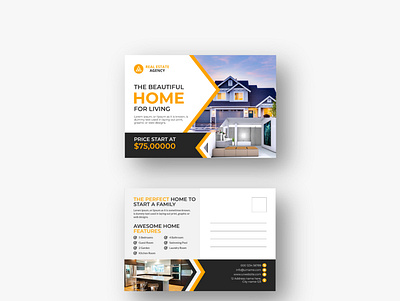 Real Estate Modern Postcard design vol- 17 flyer