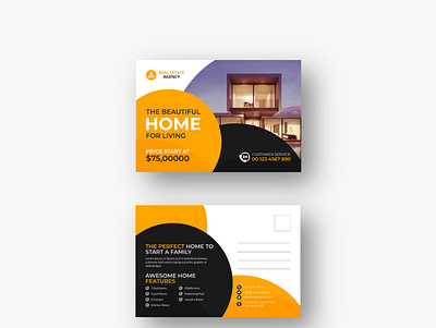 Real Estate Modern Postcard design vol- 18 flyer