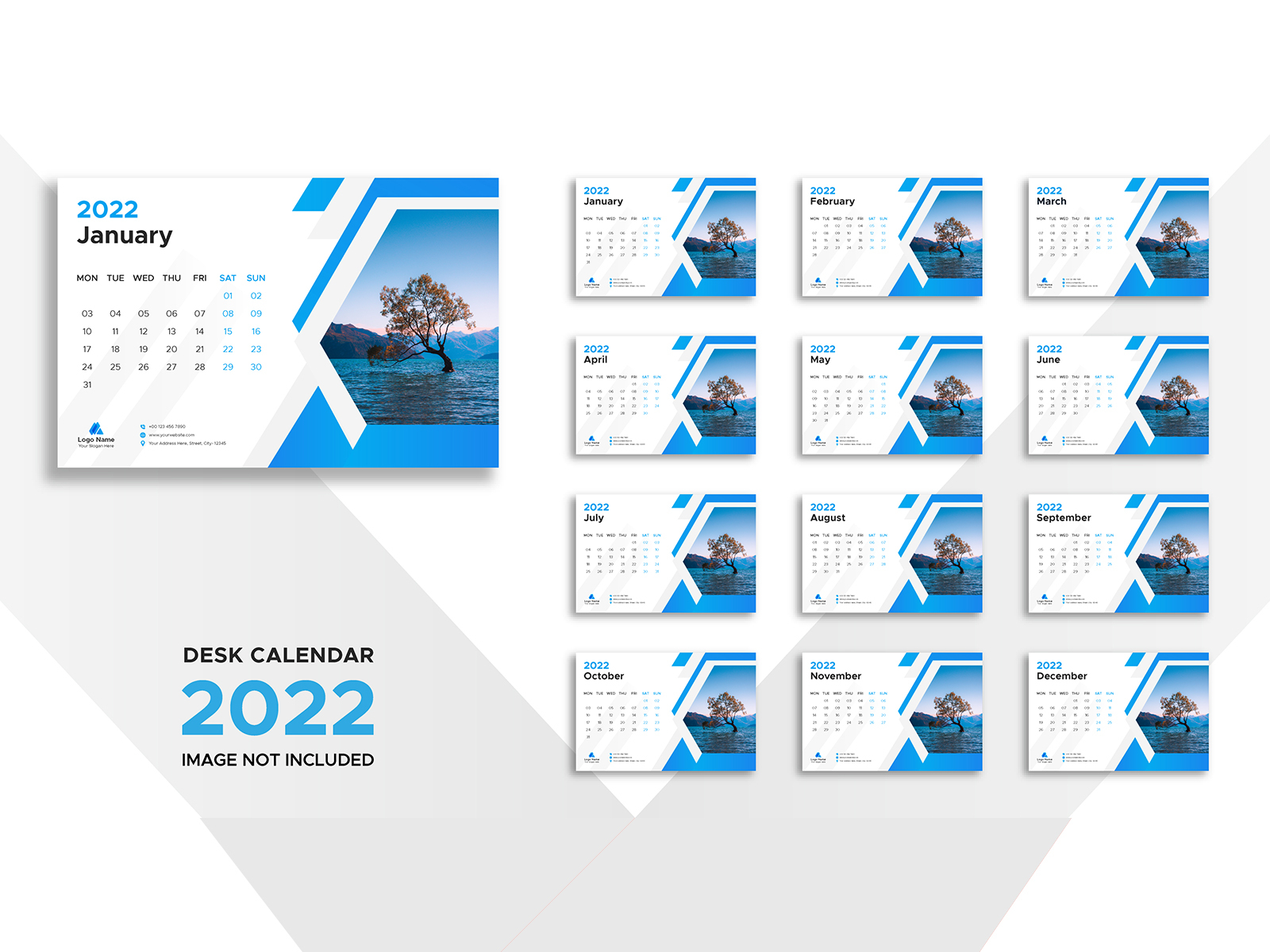 Desk Calendar Design 2022 Vol-13 by trendgraph on Dribbble