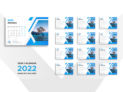 Desk Calendar Design 2022 Vol-13 moon new year