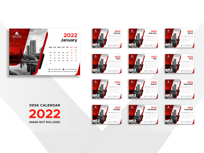 Desk Calendar Design 2022 Vol-15 moon new year