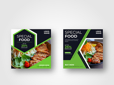 Restaurant Food Social media ads design vol -2 branding facebook banner food food banner graphic design instagram post template restaurant social media banner