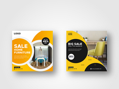 Furniture Sale Social media ads design vol _ 2