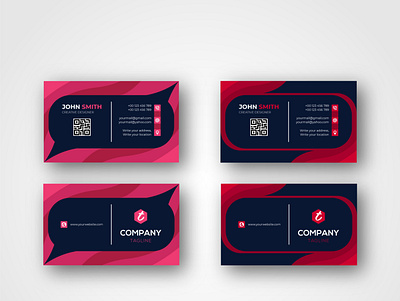 Corporate Modern Business Card Design Template vol- 4 visiting