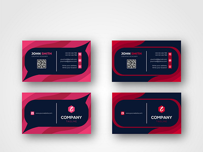 Corporate Modern Business Card Design Template vol- 4