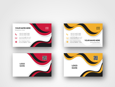 Corporate Modern Business Card Design Template vol- 6 visiting