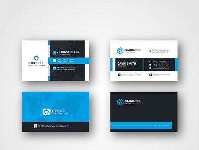 Corporate Modern Business Card Design Template vol- 8 visiting