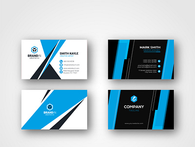 Corporate Modern Business Card Design Template vol- 10 visiting