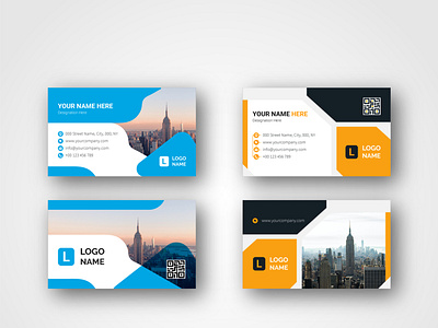 Corporate Modern Business Card Design Template vol- 11