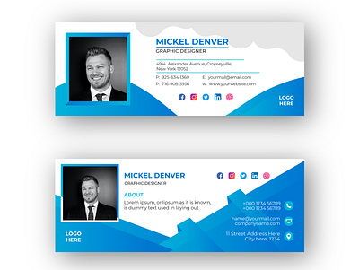 Email Signature Template Design email signature