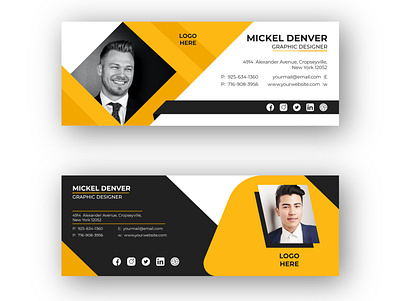 Email Signature Template Design vol- 3 email signature modern professional