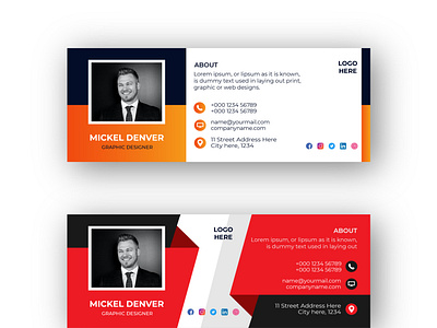 Email Signature Template Design vol- 8