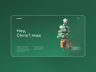 Christmas christmas concept creative dailyui design digital new year ui ui design ux web web design