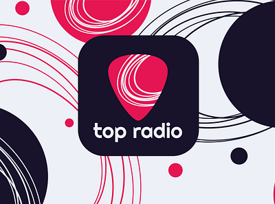 Study rebranding for TopRadio LV design icon logo vector