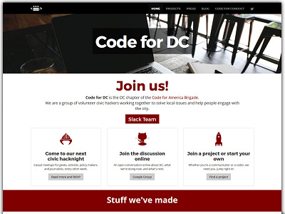 Codefordc red siteweb washingtondc