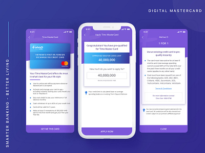 Apply digital Mastercard app design banking app digitalbank finances fintech mastercard timo ui design uiux