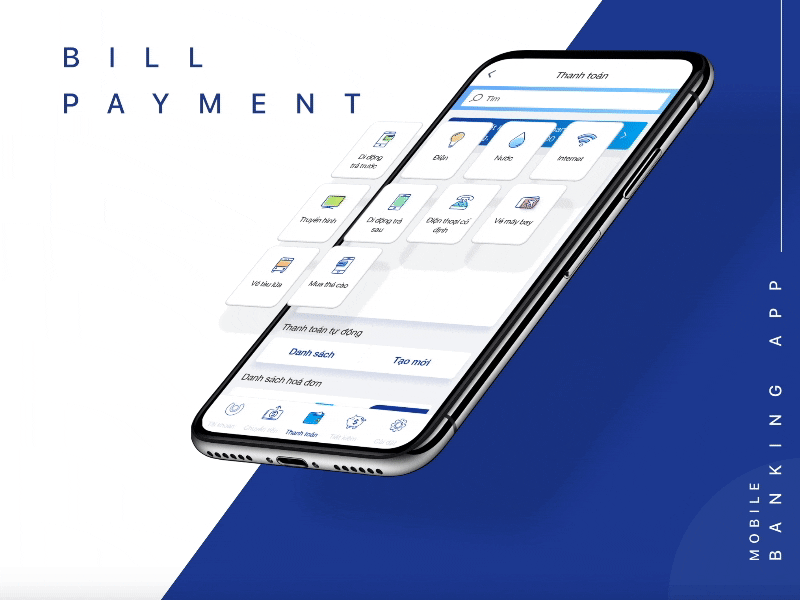 Bill Payment - Mobile Banking App acb app design banking app finances fintech ui ux